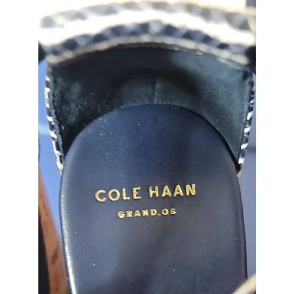 Cole Haan Grand Women’s Shoes Jillian Wedge Criss-Cross Sandals Blue Size 9 B